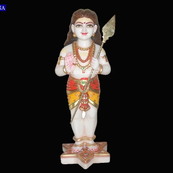 Murugan Marble Statue